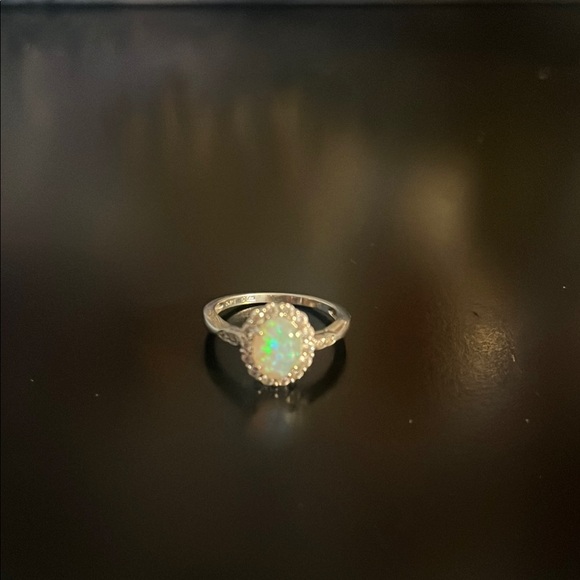 Ethereal Opal Silver Ring Size 6 - Picture 3 of 7